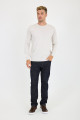 Black Crew Neck Wool Knit Sweater
