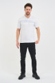Blue Chest Stripe Short Sleeve Polo Shirt