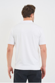 Navy Gradient Stripe Short Sleeve Polo Shirt