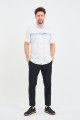 Servalli Shirt Collar Short Sleeve Printed - BLUE
