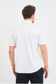 Servalli Shirt Collar Short Sleeve Printed - BLUE