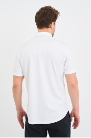 Servalli Shirt Collar Short Sleeve Printed - NAVY