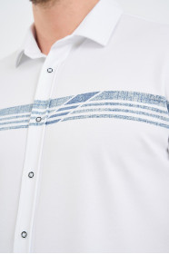 Servalli Shirt Collar Short Sleeve Printed - MINT