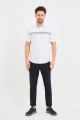 Servalli Shirt Collar Short Sleeve Printed - BLUE
