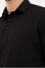 Servalli Polo Collar Short Sleeve - BLACK