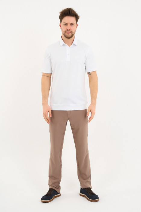 Servalli Polo Collar Short Sleeve - WHITE