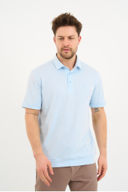 Servalli Polo Collar Short Sleeve - LIGHT BLUE