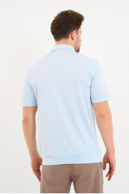Servalli Polo Collar Short Sleeve - LIGHT BLUE
