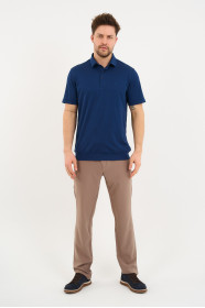 Servalli Polo Collar Short Sleeve - MARINE