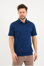 Servalli Polo Collar Short Sleeve - MARINE