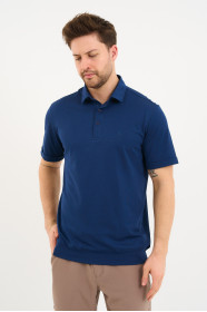 Servalli Polo Collar Short Sleeve - MARINE