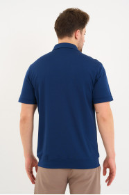 Servalli Polo Collar Short Sleeve - MARINE