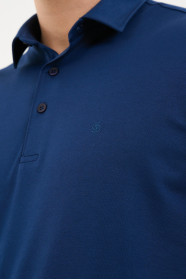 Servalli Polo Collar Short Sleeve - MARINE