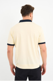 Servalli Zip Polo Collar Short Sleeve - LEMON YELLOW