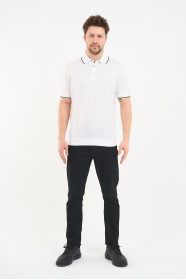 Bosmenti Polo Collar Short Sleeve - WHITE