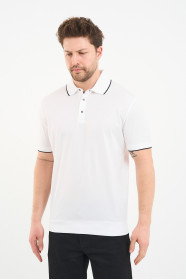 Bosmenti Polo Collar Short Sleeve - WHITE