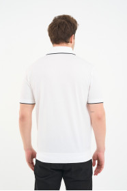 Bosmenti Polo Collar Short Sleeve - WHITE
