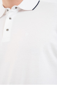 Bosmenti Polo Collar Short Sleeve - WHITE