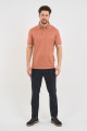 Bosmenti Polo Collar Short Sleeve - TERRACOTTA