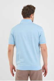 Bosmenti Polo Collar Short Sleeve - LIGHT BLUE