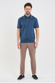 Servalli Polo Collar Short Sleeve - INDIGO