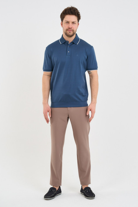 Servalli Polo Collar Short Sleeve - INDIGO