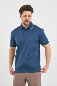 Servalli Polo Collar Short Sleeve - INDIGO