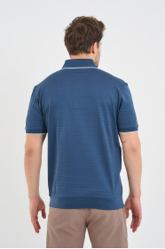 Servalli Polo Collar Short Sleeve - INDIGO