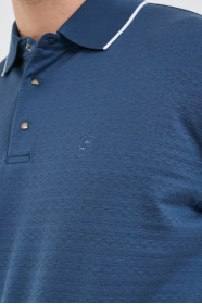 Servalli Polo Collar Short Sleeve - INDIGO