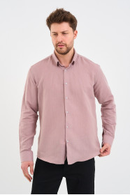Lilac Long Sleeve Linen Shirt
