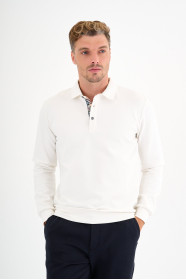 Bone Interlock Polo Sweatshirt