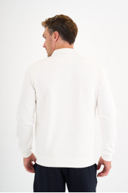 Bone Interlock Polo Sweatshirt
