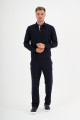 Black Interlock Polo Sweatshirt
