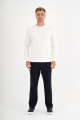 Marine Blue Interlock Crew Neck Sweatshirt