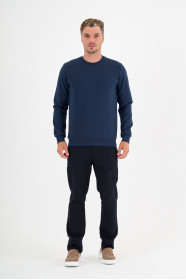 Marine Blue Interlock Crew Neck Sweatshirt