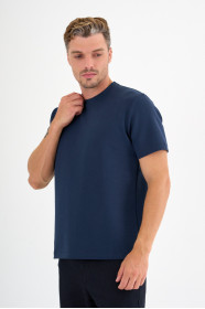 Marine Interlock Crew Neck T-Shirt