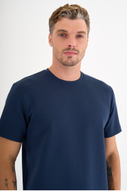 Marine Interlock Crew Neck T-Shirt