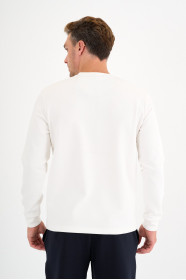 Bone Interlock Crew Neck Sweatshirt