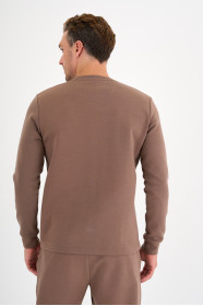 Mink Interlock Crew Neck Sweatshirt