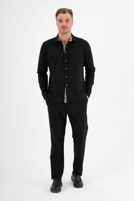 Black Interlock Shirt