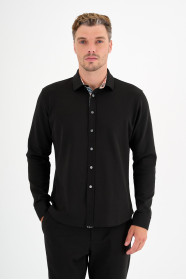 Black Interlock Shirt