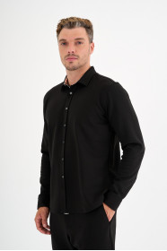 Black Interlock Shirt