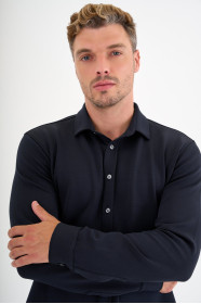 Navy Interlock Shirt
