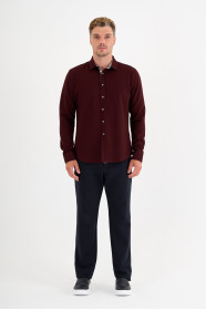 Burgundy Interlock Shirt