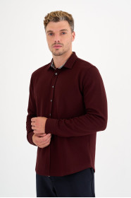 Burgundy Interlock Shirt