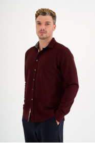 Burgundy Interlock Shirt