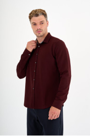 Burgundy Interlock Shirt