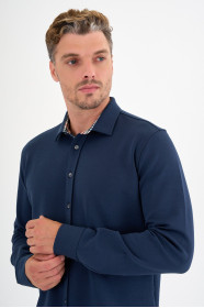 Marine Blue Interlock Shirt
