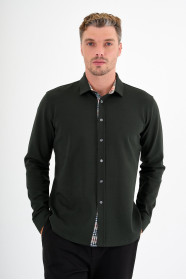 Dark Green Interlock Shirt