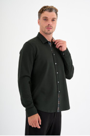 Dark Green Interlock Shirt
